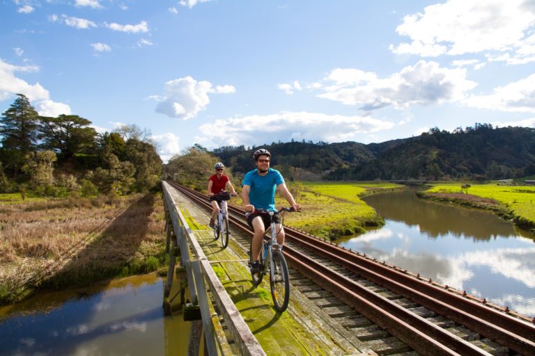 twin-coast-cycle-trail-top-trails-bike-hire-bay-of-islands-historic-rail-bridge | Must Do New Zealand