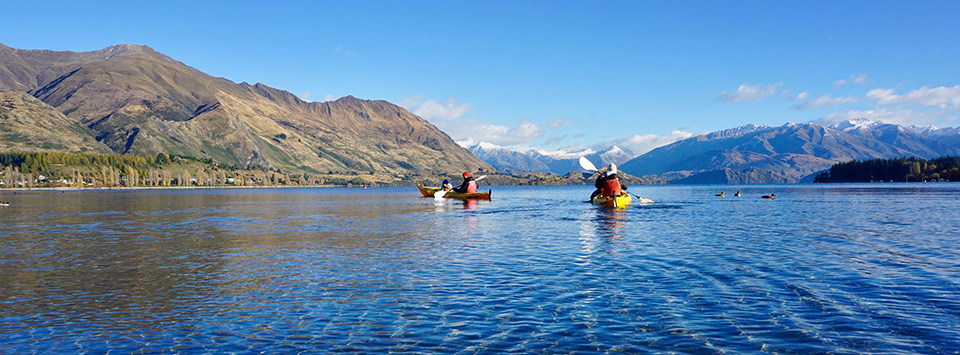 Kayaking on Lake Wanaka