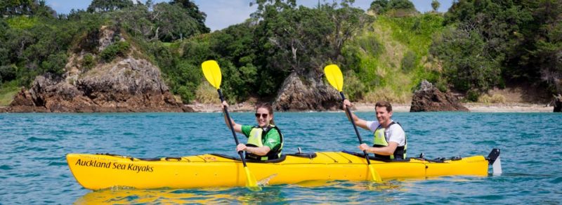 Auckland Sea Kayak Tours on Auckland's harbour to Rangitoto