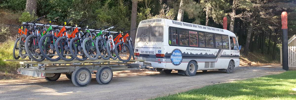 Waitangi Mountain Bike Park shuttle