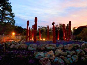 Ngawha Waiariki Springs on dusk