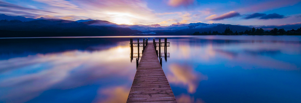 Sunset at Lions Lookout Te Anau