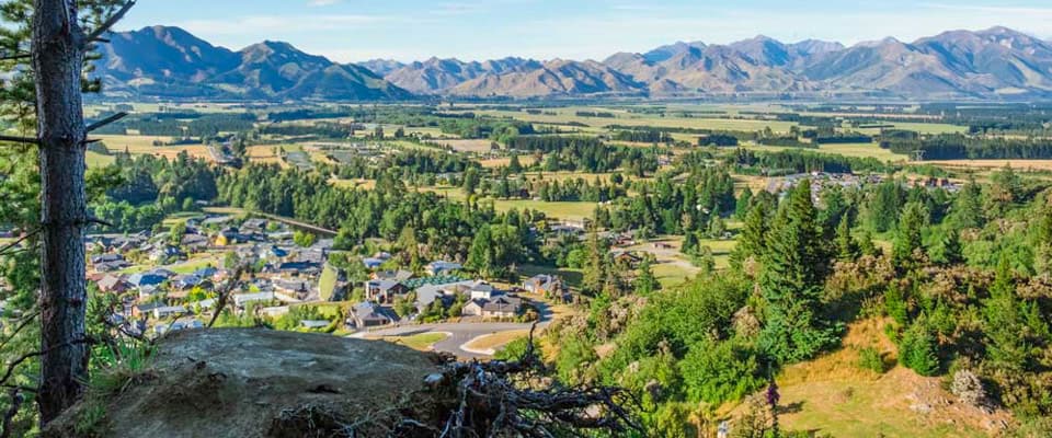 view from Conical Hill, Hanmer Springs