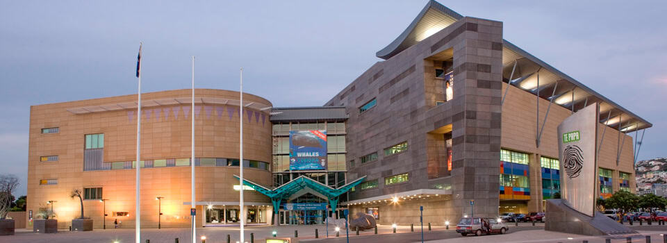 Street view of Te Pa pa Museum xterior