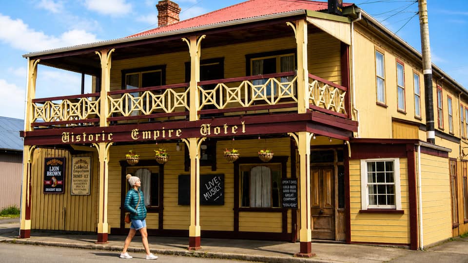 The Historic Empire Hotel, Ross — one of the last surviving buildings from the town's gold-rush days